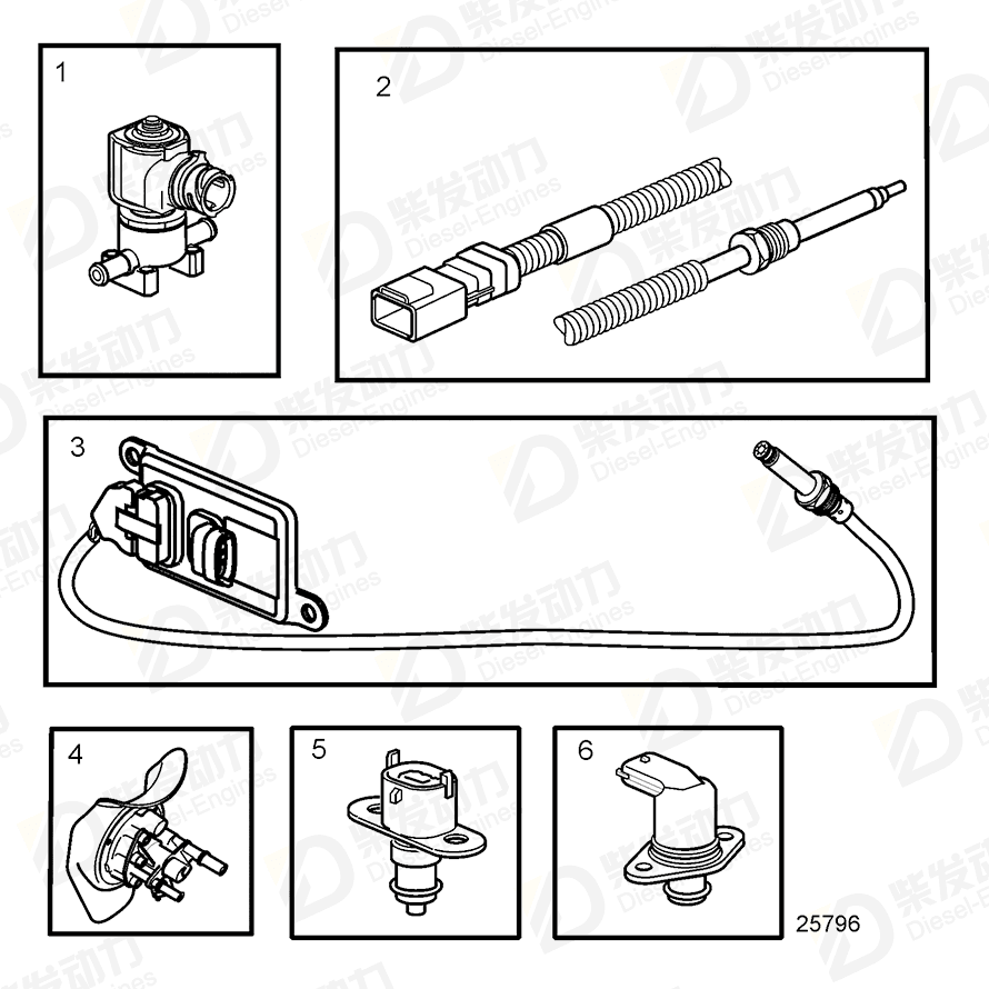 volvo penta Pressure sensor 21390067 Drawing volvo penta Pressure sensor 21390067 Drawing